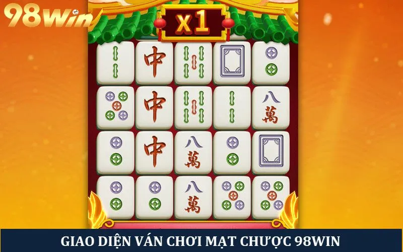 Giao diện đánh mạt chược thú vị tại 98win