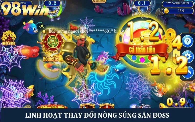 Linh hoạt đổi nòng súng để săn boss khủng