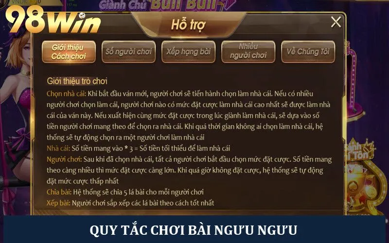 Quy tắc chơi rõ ràng, tân thủ nắm bắt nhanh chóng